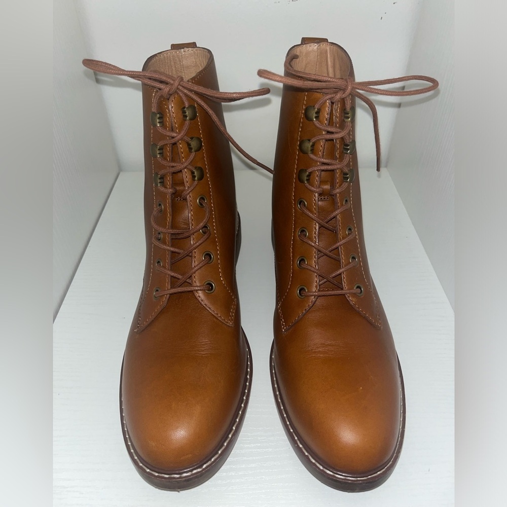 Madewell Leather Lace-up Boots 8.5